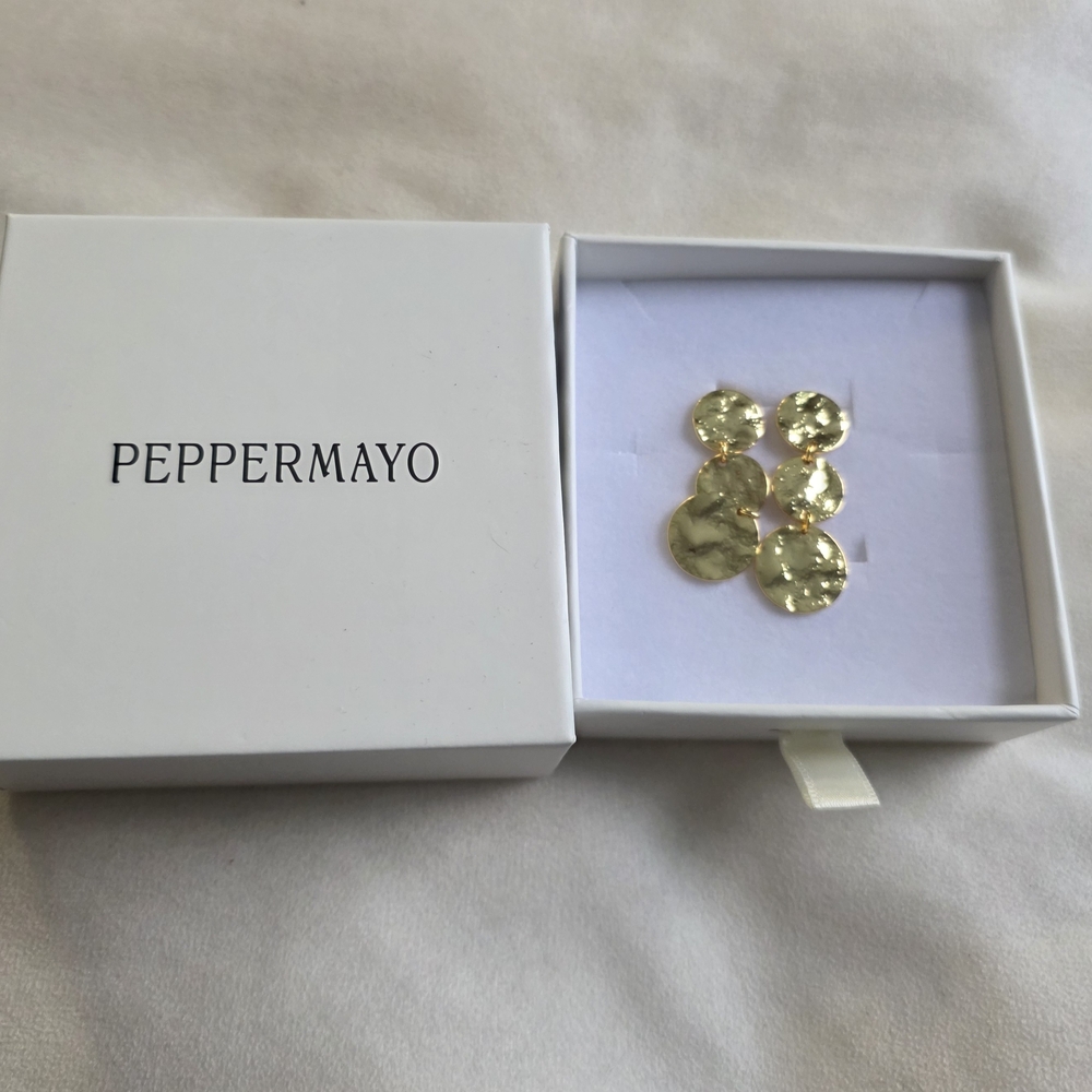 Peppermayo Gold Statement Earrings